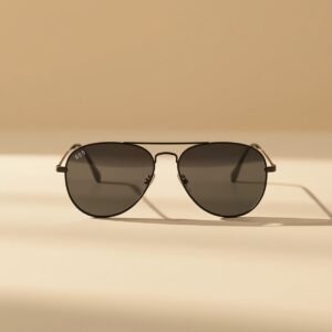Classic Black Aviator Sunglasses